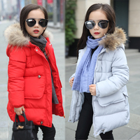 女童中长款童棉衣2015新款韩版儿童加厚棉服潮女孩冬装棉袄外套