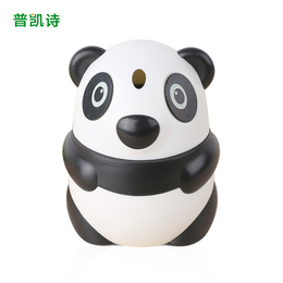 普凯诗 牙签盒创意客厅自动塑料手压按压熊猫可爱时尚家用牙签筒