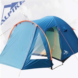ALPIKA 2015 4-5人双层防暴雨抗风户外野营帐篷野外活动装备