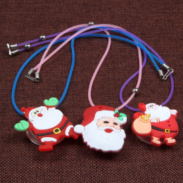 圣诞节日用品 圣诞老人雪人闪光项链 儿童玩具礼物 圣诞装饰用品