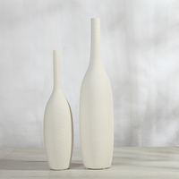 白色陶瓷大小花瓶摆件欧式创意客厅家居装饰品现代简约插花花器