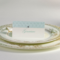 2015高档婚庆高端个性定制欧式名卡席位卡Tiffany蓝婚礼用品桌卡