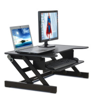 海易E8笔记本电脑支架站立式桌上桌子可升降移动桌站着办公工作台