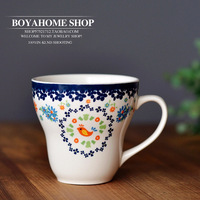 ◆包邮 PORONYA 欧式创意陶瓷 杯子马克杯清新小资下午茶杯牛奶杯