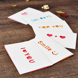 韩国创意365days精致祝福卡片生日情人节卡片diy新年贺卡员工