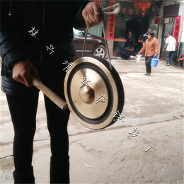 包锣30公分中国民族佛道教场纯响铜儿童疙瘩锣鼓镲打击乐器送锣锤