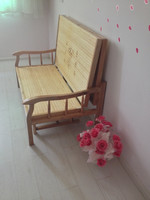 包邮可折叠竹沙发床1.2米单人床1.5米实木简易双人床儿童小木板床
