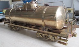 全铜火车模型 油罐车 1:32 王俊玉手工制作 限量发售