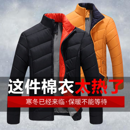 2015冬季男士大码棉衣韩版青年学生男装立领加厚羽绒棉服棉袄外套
