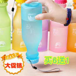 品高饮料瓶随手杯密封杯便携塑料水壶炫彩运动酵素瓶磨砂汽水瓶
