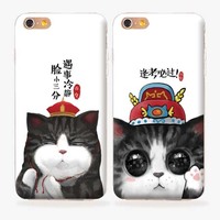 苹果6splus硅胶套iphone6手机壳5s软壳创意个性可爱猫咪日韩国女