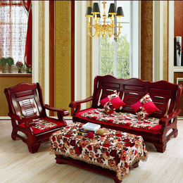 实木单沙发坐垫加厚中式红木沙发坐垫联邦椅垫木质秋冬餐椅垫子