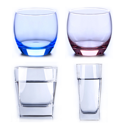 乐美雅玻璃杯耐热玻璃水杯 奶茶玻璃杯透明玻璃杯 玻璃杯圆形水杯