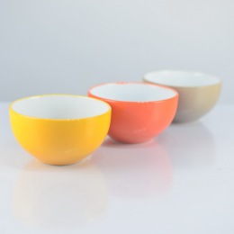 多彩创意陶瓷碗|彩色陶瓷碗 糖果色饭碗 粥碗 彩虹碗 全店满包邮