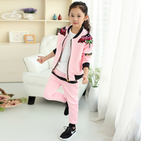 童装女童秋装两件套装 中大童儿童韩版卫衣外套长袖56789101112岁