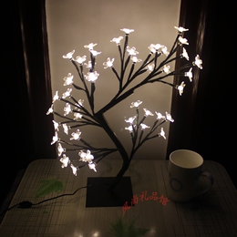创意彩灯树 LED花盆灯 仿真盆景灯 节日圣诞装饰灯 家居摆设灯