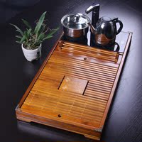 茶盘实木四合一茶海茶台特价包邮茶盘 排水功夫茶具电磁炉茶托盘
