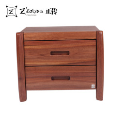 胡桃木床头柜现货现代简约全实木家具高端出口卧室床头柜正传家具