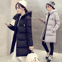 2015冬季大码女装新款韩版中长款棉衣显瘦加厚连帽羽绒棉服外套潮