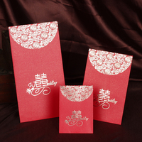 批发结婚红包中式创意珠光喜字红包袋婚庆喜庆婚礼利是封批发红包