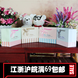 韩版可爱诞生礼包装盒喜糖生日礼物包装手提袋糖果红鸡蛋包装袋子