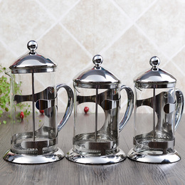 耐高温玻璃法压壶不锈钢法式咖啡过滤杯手冲咖啡壶家用冲茶器