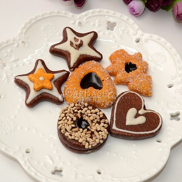 仿真食物食品巧克力曲奇饼干模型幼儿道具过家家玩具