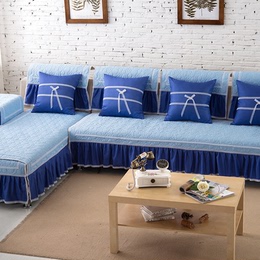 波西米亚现代简约布艺沙发垫 纯棉防滑坐垫纯色四季沙发垫 可定做
