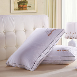 酒店专供 全棉羽丝绒枕芯 正品单人枕 成人护颈枕 特价包邮