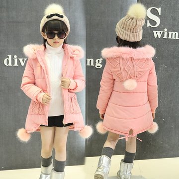 女童棉衣外套冬季2015新款加厚中大童棉服儿童中长款冬装韩版冬潮