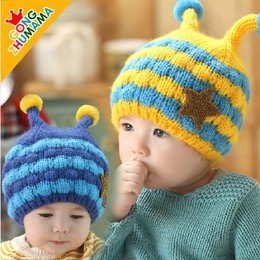 2014新款韩版婴幼儿冬季蜜蜂造型帽子宝宝冬季保暖加厚套头帽