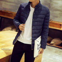 2015冬季新款男士棉衣潮男短款棉袄立领韩版修身帅气外套加厚男装