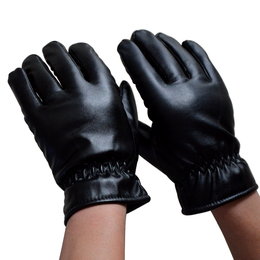 冬季新款男女士仿皮手套摩托车专用手套电动车保暖防风专用手套