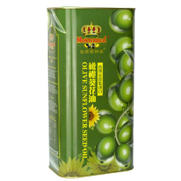 西班牙原装进口压榨橄榄葵花籽油非转基因食用油5L包邮5l炒菜烹饪