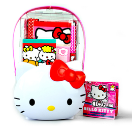 HelloKitty新款凯蒂猫迷你文具盒KT猫个性收纳盒女孩益智玩具包邮