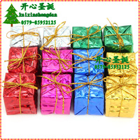 圣诞节装饰用品 圣诞树花环挂件圣诞树装饰品3cm精美小礼包12只装