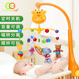 谷雨新生婴儿玩具床头摇铃0-1岁宝宝音乐旋转床铃床挂3-6-12个月