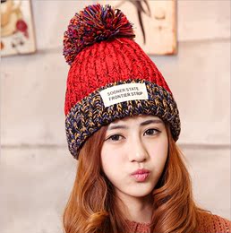 帽子女冬天保暖 韩国潮针织毛线帽加厚韩版时尚可爱护耳防风防寒