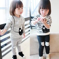 女童春装2016新款套装1-2-3岁半婴儿女宝宝衣服小孩长袖韩版秋潮