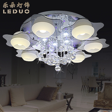 LED吸顶灯房间灯主卧室灯浪漫温馨圆形创意现代简约客厅灯具大气