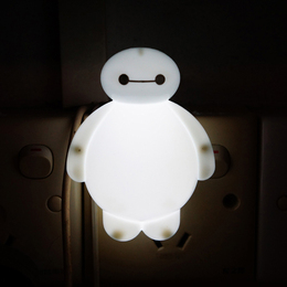 买二送一开关式大白LED小夜灯创意床头婴儿喂奶节能儿童灯卧室灯