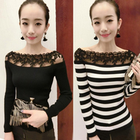 2016新款韩版女装秋冬季学生女装百搭常规款上衣新款T恤韩版打底