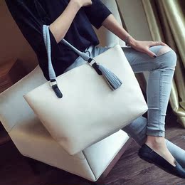 女包大包包手提包2016夏季新款简约单肩包大容量PU韩版潮时尚简单