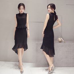 2016夏装新品 韩版女装时尚气质显瘦连衣裙
