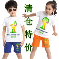 男童夏装套装2016新款潮女童夏季短袖儿童休闲运动两件套5-7周岁