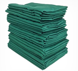纯棉医用手术包布墨绿色布料手术室洞巾孔巾手术铺巾各种规格包邮