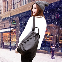 2016洗水羊皮双肩包软皮韩版潮流时尚女士背包旅行女包包休闲书包