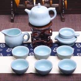 香自吟青瓷葫芦壶10头套组功夫茶具