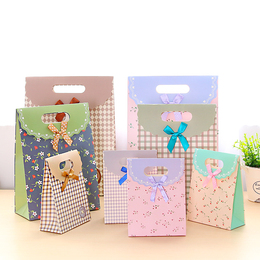 韩版创意清新手提礼品袋子可爱购物袋礼物包装大容量精美纸袋