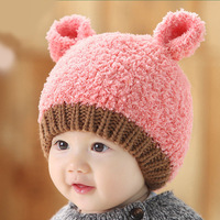 韩版男女宝宝帽子秋冬季1-2岁婴儿帽子冬天6-12个月儿童帽子围脖